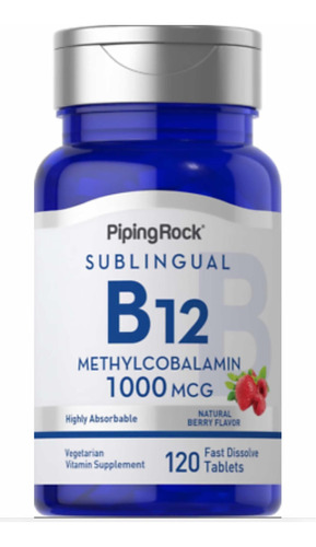 Methylcobalamin B-12 1000 Mcg - 120 Tablets - Piping Rock