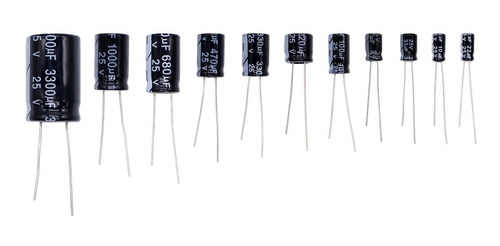 10 Piezas Capacitor Electrolítico 25v - 10uf