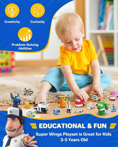 Pauqete Para Coleccionistas De Super Wings Transform-a-bots