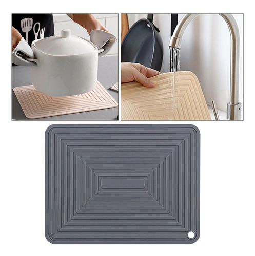 Almohadilla De Secado Antideslizante Impermeable Gris