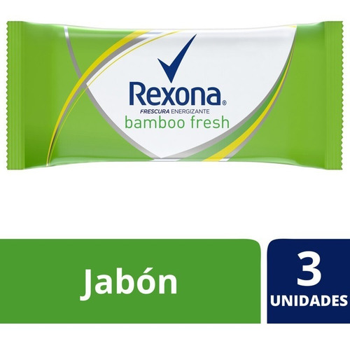 Rexona Jabón En Barra Bamboo Fresh 3x125g