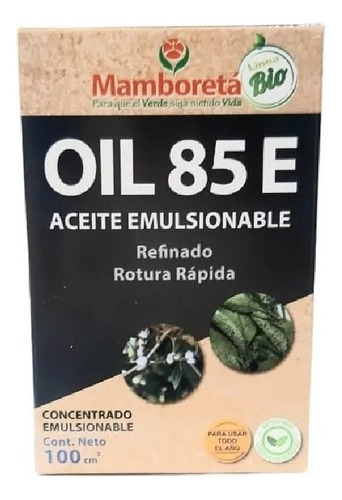 Mamboretá Oil 85 Insecticida Y Acaricida 100 Cc.