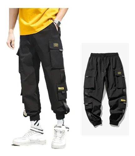 Pantalones De Hip Hop Tipo Cargo Casual Harem Joggers Para H