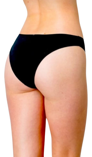 Imagen 2 de 5 de Vedetina Bombacha Bikini Malla Negra