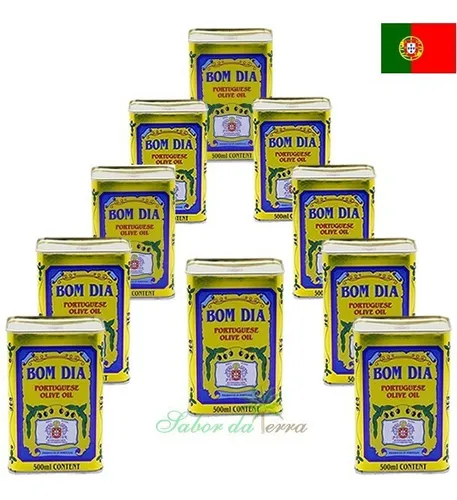 Azeite Português Bom Dia Lata 500 Ml Kit C/ 10 Unidades Azeite Português Bom Dia Lata 500 Ml Kit C/ 10 Unidades