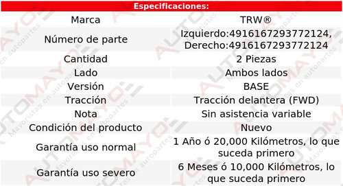 2-terminales Interiores Trw Saturn Ls1 00