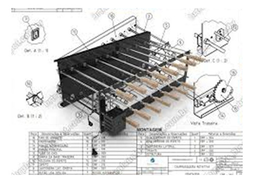 Planos Churrasqueria Rotativa Churrasquera