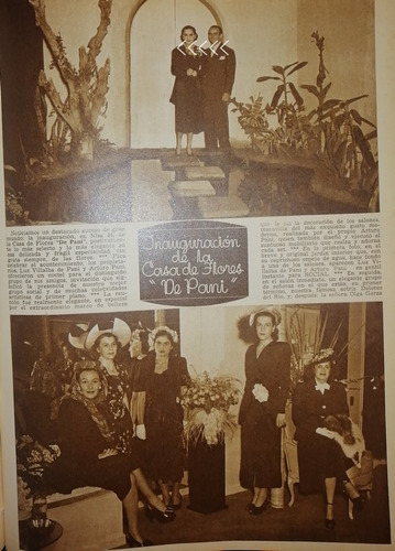 Afiche Antiguo Arturo Pani Inaugura Tienda De Flores