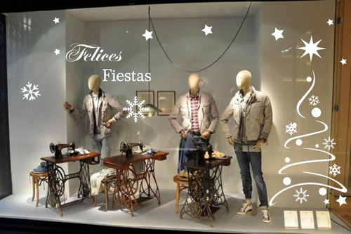 Vinilo Vidriera Ploteos Felices Fiestas B Ploteo Sticker