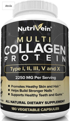 Imagen 4 de 7 de Multi-colageno 3300mg Tipo I, Ii, Iii, V & X - Capsulas Gel