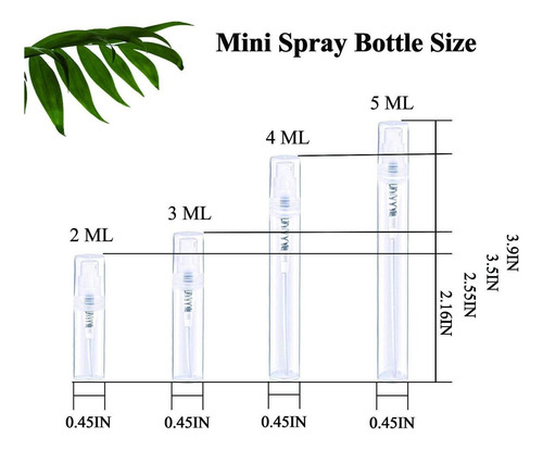 - Botella De Aerosol De Plástico Para Perfume Con