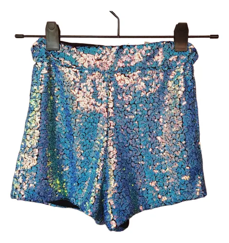 Short celeste mujer hotsell