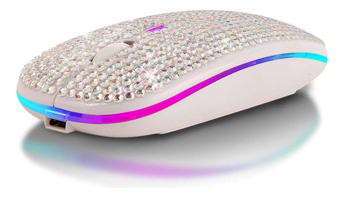 Ratón Bluetooth Attoe, Bling Dazzling Ratón Inalámbrico De
