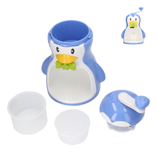 Máquina Manual De Gelo Raspado Snow Cone Maker Abs Shape Blu