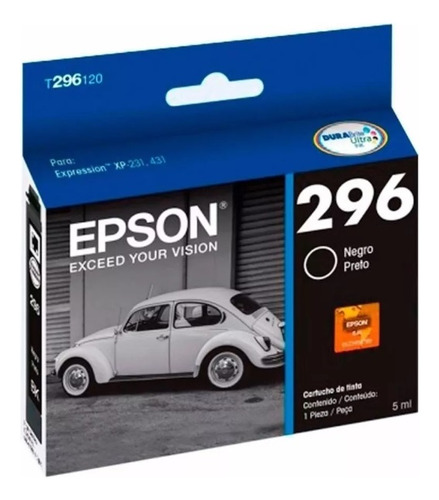 Cartucho Epson 296 Negro