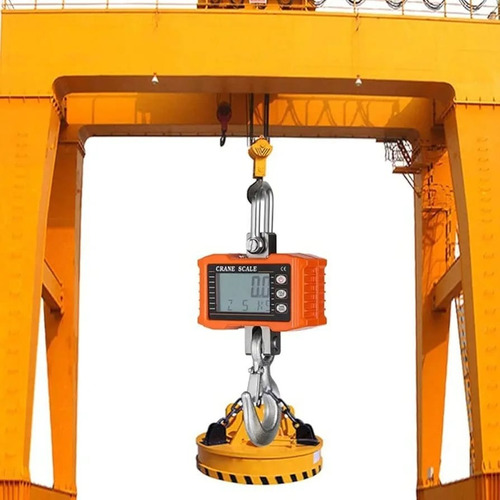 Balanza Bascula Para 1000kg Peso Maximo 1000kg + 2 Pilas Naranja