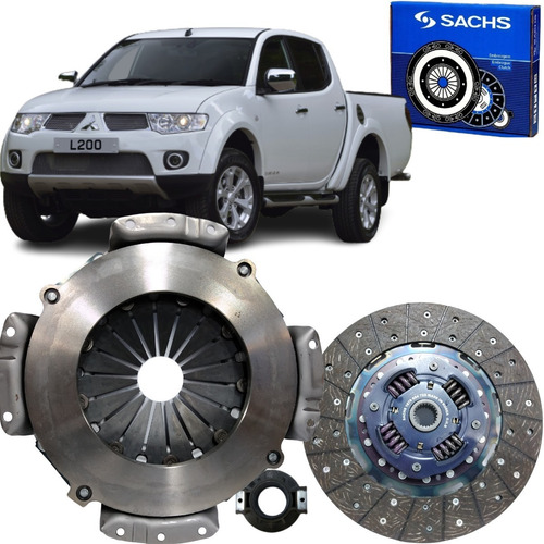 Imagem 2 de 10 de Kit Embreagem + Rolamento L200 Triton Pajero Dakar 2.4 3.2