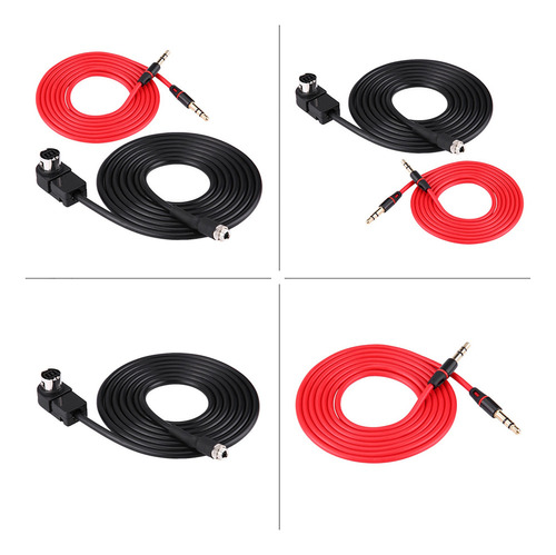 Hembra 3.5mm Aux Cable Adaptador De Coche Jack Rojo Para Cd