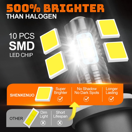 9005 9006 880 Kit De Focos Led Para Chevy Impala 2000-2005