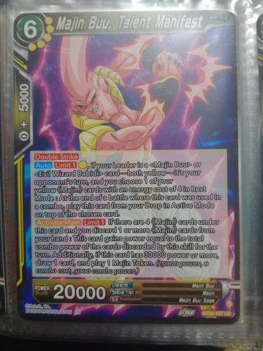 Majin Buu, Talent Manifest Carta Bandai Dragon Ball