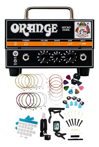 Kit Accesorio Para Guitarra Lomeve 20 W Color Naranja