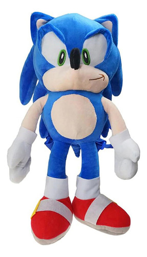 Peluche De Sonic Grande Como Mochilita 50cm De Coleccion