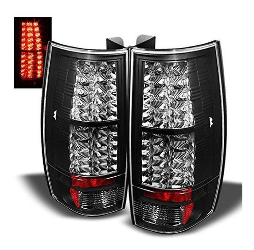 Para Chevy Suburban Tahoe Yukon Denali Negro Bisel Led Luz T