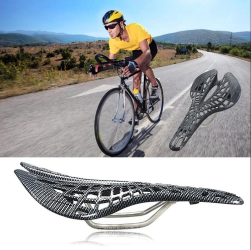 ~ Sillín De Bicicleta Tipo D Fibra De Carbono Mtb