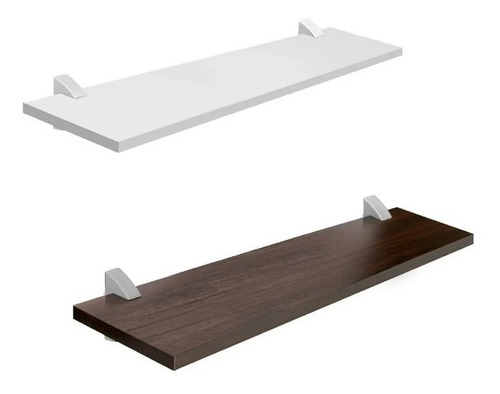 Estante Rectangular Madera Prat-k 80 X 20 Cms C/soporte