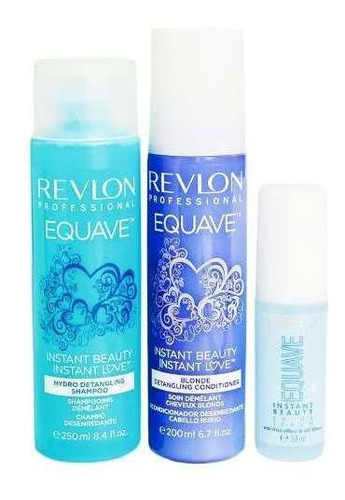 Kit Revlon Equave Shampoo + Spray Desenredante+ Serum Rubios