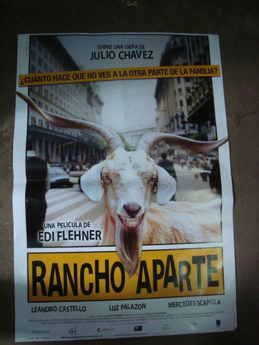 Afiche Orig De Cine Rancho Aparte Julio Chavez 1x73 P14