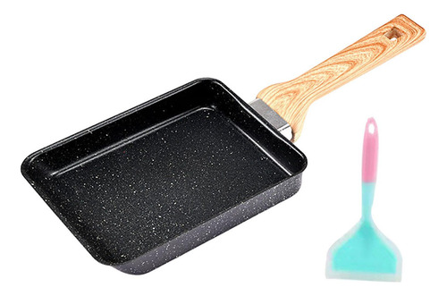 New,. Sartén Para Negro Con Espátula Negro Con Espátula