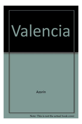 Libro Valencia De Azorin