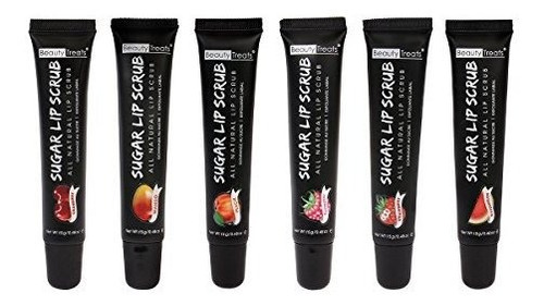 Exfoliante - Set Of 6 Beauty Treats Sugar Lip Scrub Tube