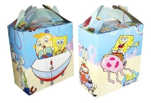 Bob Esponja 30 Cajas Dulceras Artículos De Fiestas 