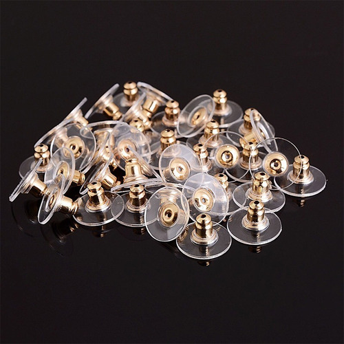 Imagem 3 de 6 de Kit 24un 3 Pares De Cada Cor Ouro Prata Ouro Rosé E Silicone
