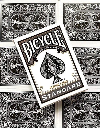 Tarjetas De Juego Negro De Bicicleta, Índice Estándar, 1 Maz