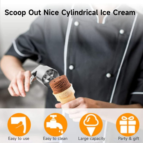 Cuchara Para Helado De Antaño, Cuchara Para Helado Fácil De