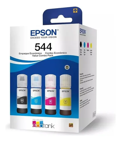 Kit 4 Tinta Para Impressora T544 L3110 L3150 L3250 Original Diversas