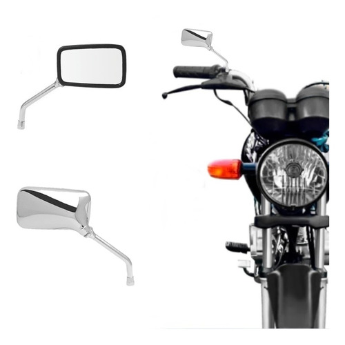 Espelho Retrovisor Mini Honda Twister Cb300 Cbx200 Cromo