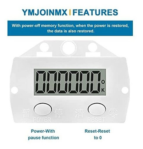 Contador Digital Lcd Hasta 9999 Ajuste Reinicio Sensor