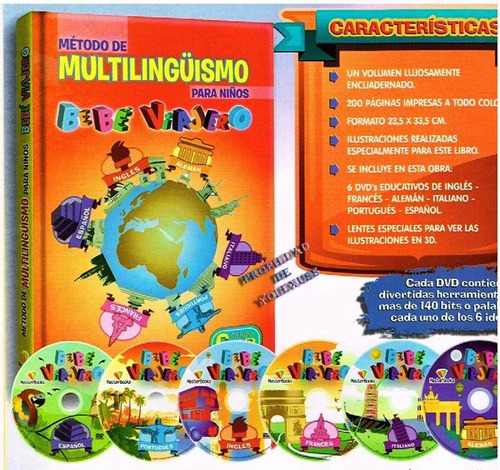 Método De Multilinguismo Para Niños Bebé Viajero -original