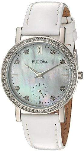 Reloj Bulova Para Mujer   96l245 De Cristales  De Swarovski