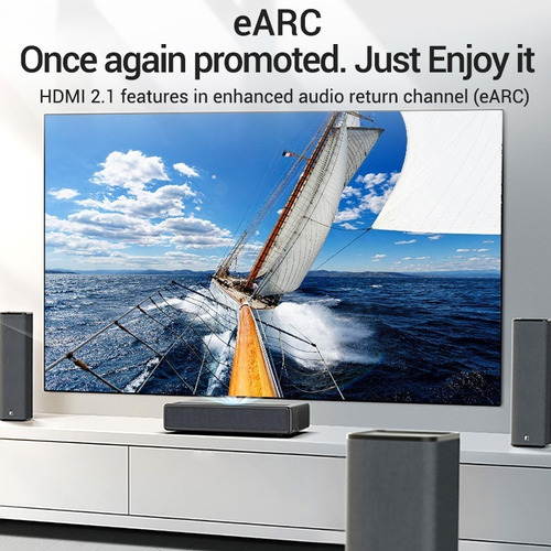 Cabo Hdmi 2.1 Fullhd 4k 8k Ps5 Premium Gamer Tv 2m Vention