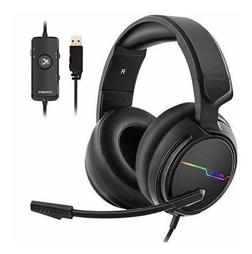 Jeeoo Usb Pro Gaming Headset Para Pc 71 Auriculares De Sonid