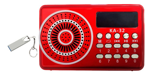 Kit Mini Rádio Bluetooth Fm Portátil Antigo Usb Micro Sd Mp3