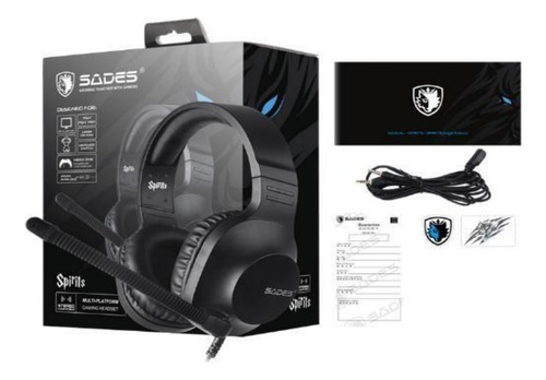 Audifono Gaming Sades  Ref. Spirits (negra)