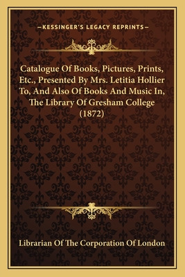 Libro Catalogue Of Books, Pictures, Prints, Etc., Present...