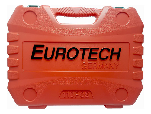 Juego 110 Tubos Dados Puntas Llaves Cricket Y Accesorios - Encastre 1/4 Y 1/2 - Calidad Profesional | Eurotech