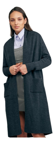Ensamble Largo Tejido Sao Paulo Rm06 Gris Oxford Para Mujer